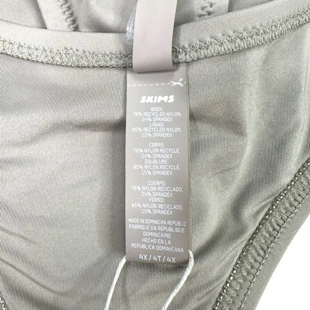 SKIMS Recycled Swim Thong - Size 4X - Desert